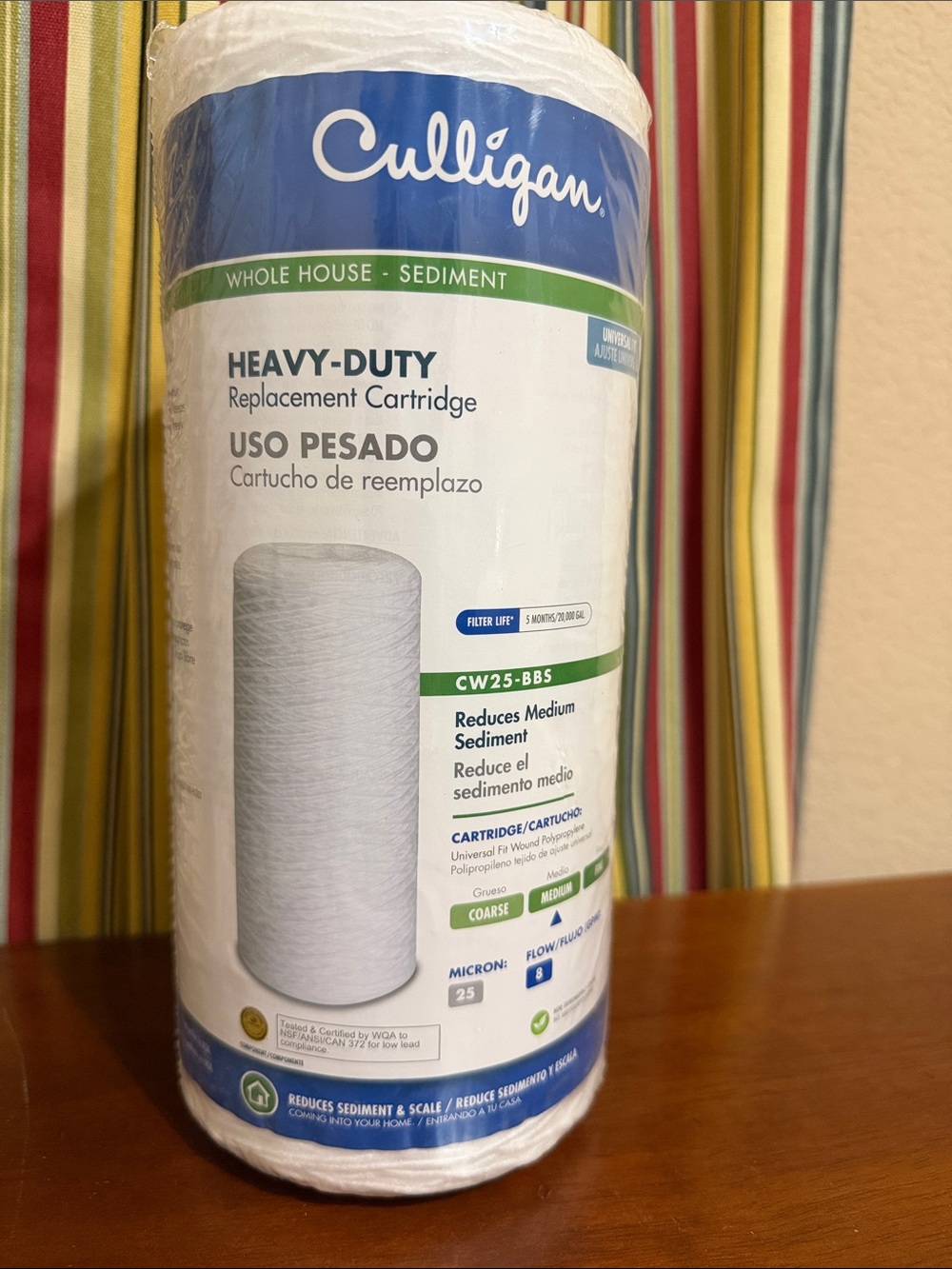 Heavy-Duty Sediment Filter Cartridge CW25-BBS - White